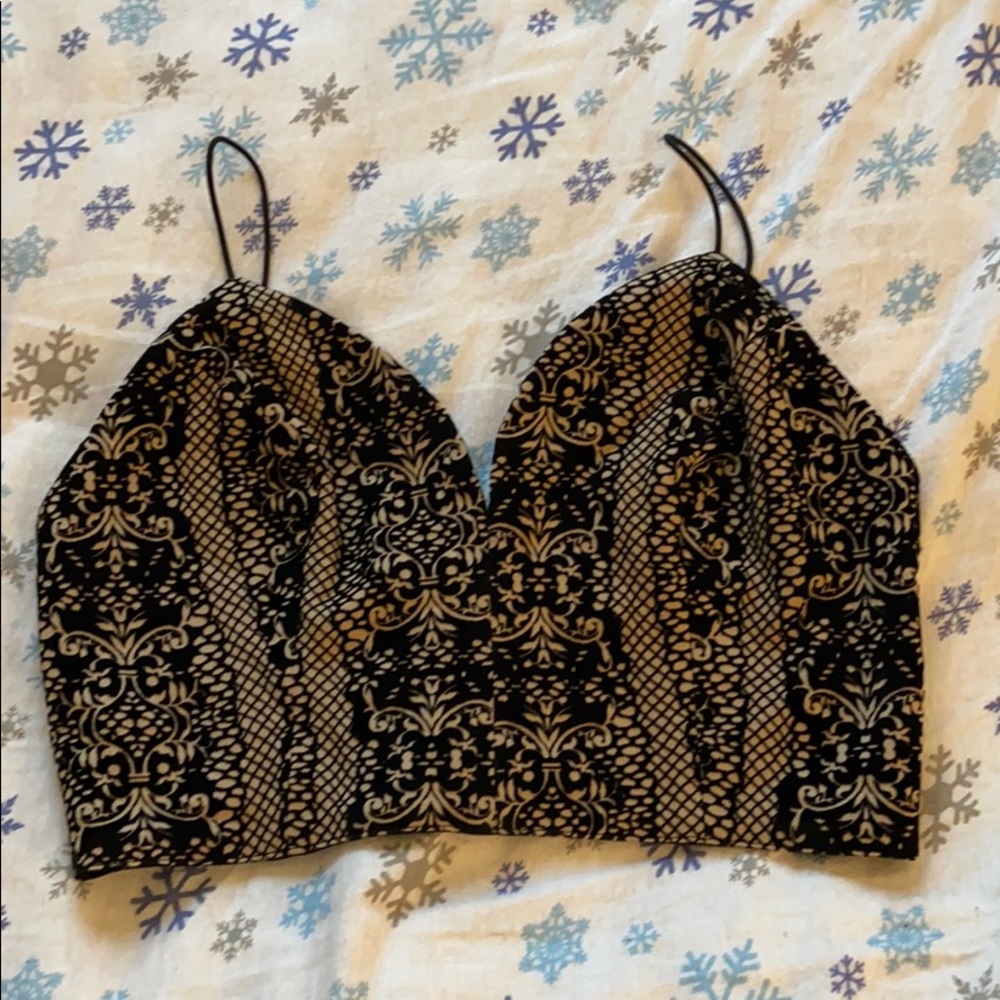 Romeo and Juliet Velvet Crop Top